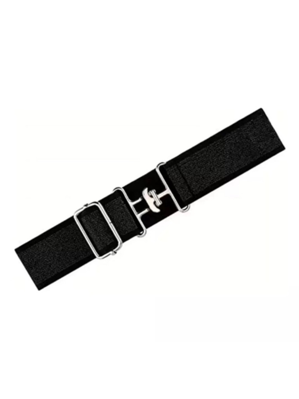 NEW Skinny Equestrian Elastic Surcingle Belt - Black  - One Size